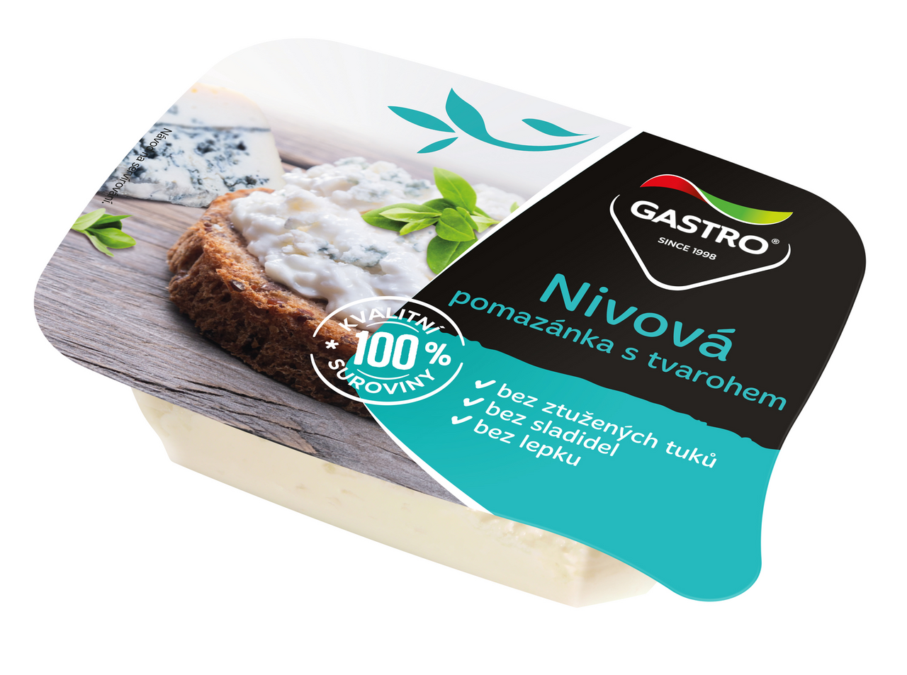 GASTRO MENU Pomazánka niva s tvarohem chlaz. 3 x 120 g