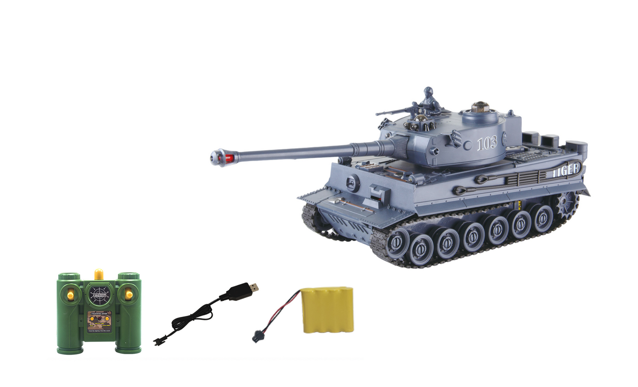 Tank na dálkové ovládání šedý 1 ks