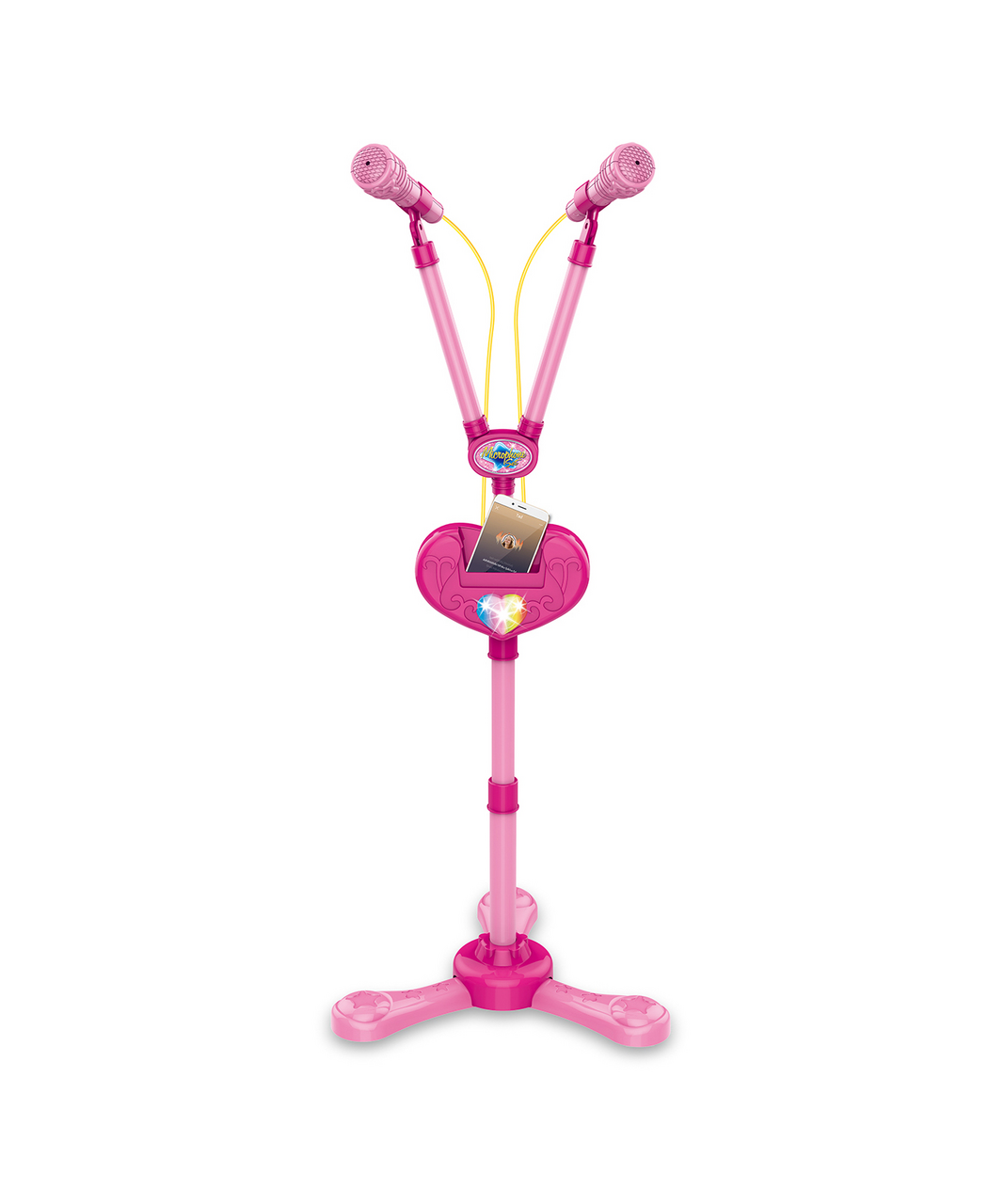 Mikrofony s bluetooth růžový 1 ks