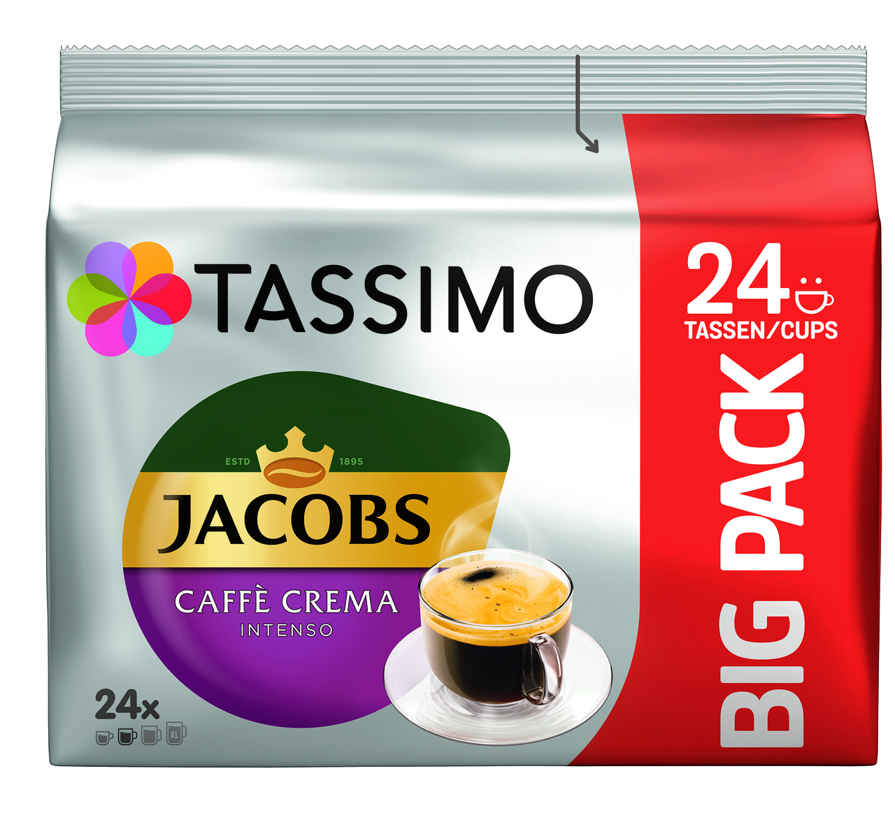 TASSIMO JACOBS Cafe Intenso 24 ks kapsle