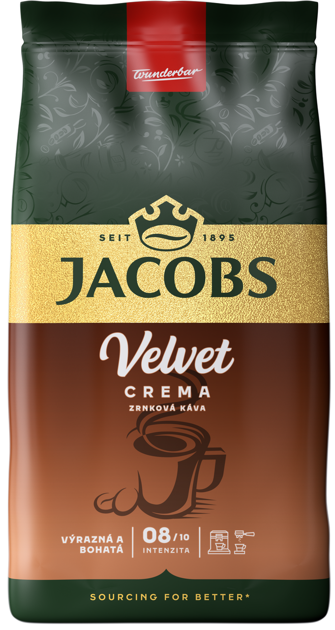 JACOBS Velvet Cream káva zrno 500 g