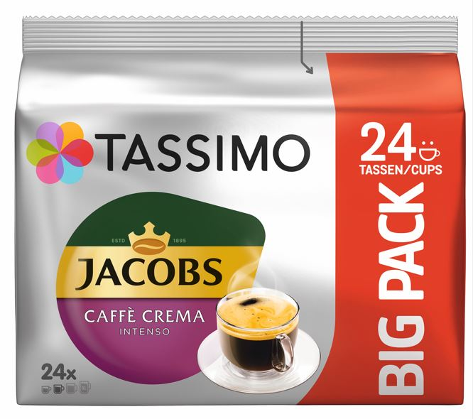 TASSIMO JACOBS Caffé Crema Intenso XL 24 ks kapsle