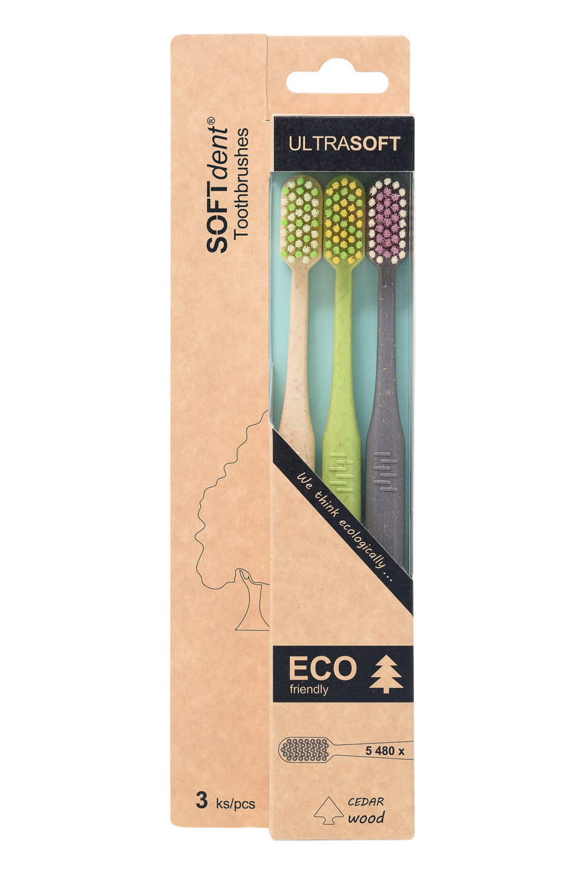 ECO Zubní kartáček Ultrasoft 3 ks