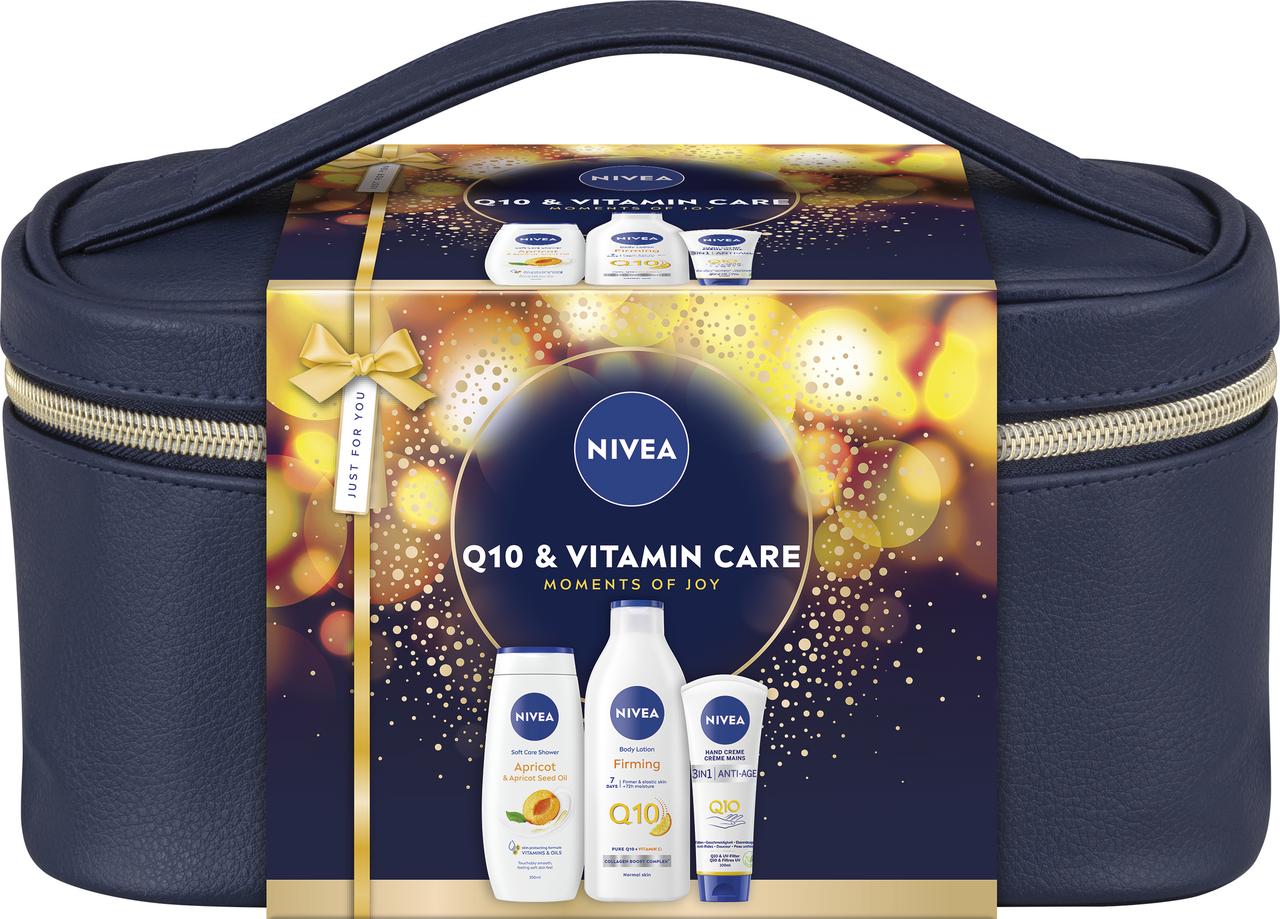NIVEA Bag Q10 Care dárková sada (těl. mléko 400 ml + SG 250 ml + krém na ruce)