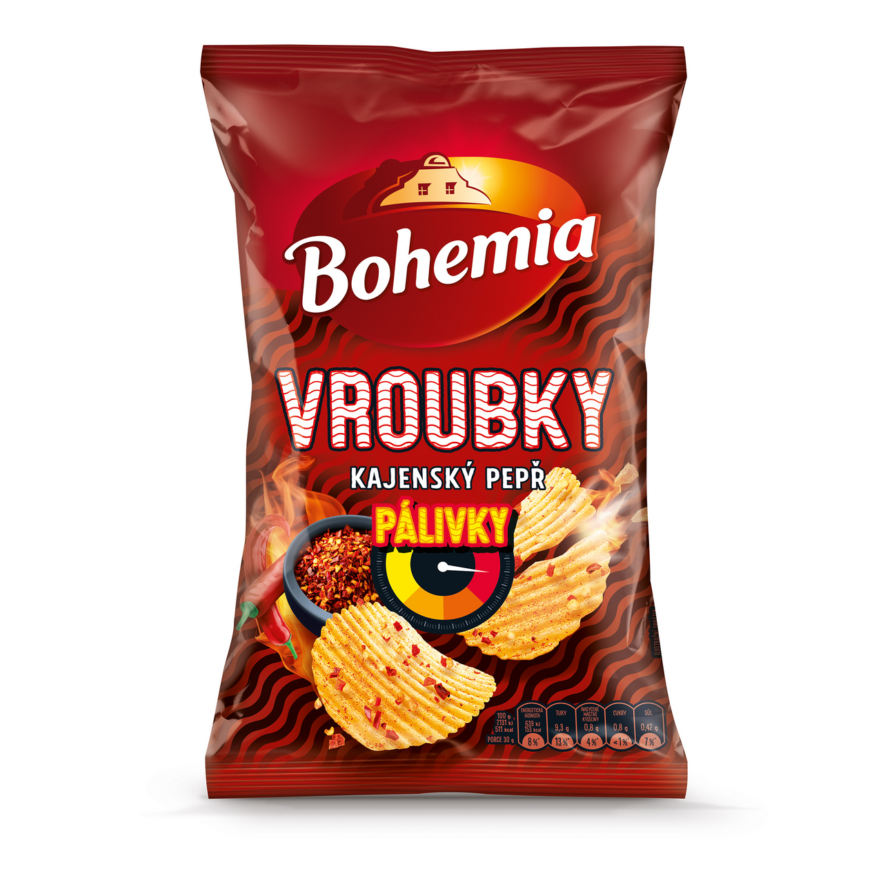 Bohemia Vroubky Pálivky kajenský pepř 18 x 120 g