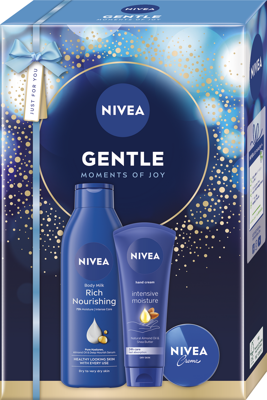 NIVEA Box Body Milk dárková sada (tel. ml. 250 ml + krém na ruce + krém 30 ml)