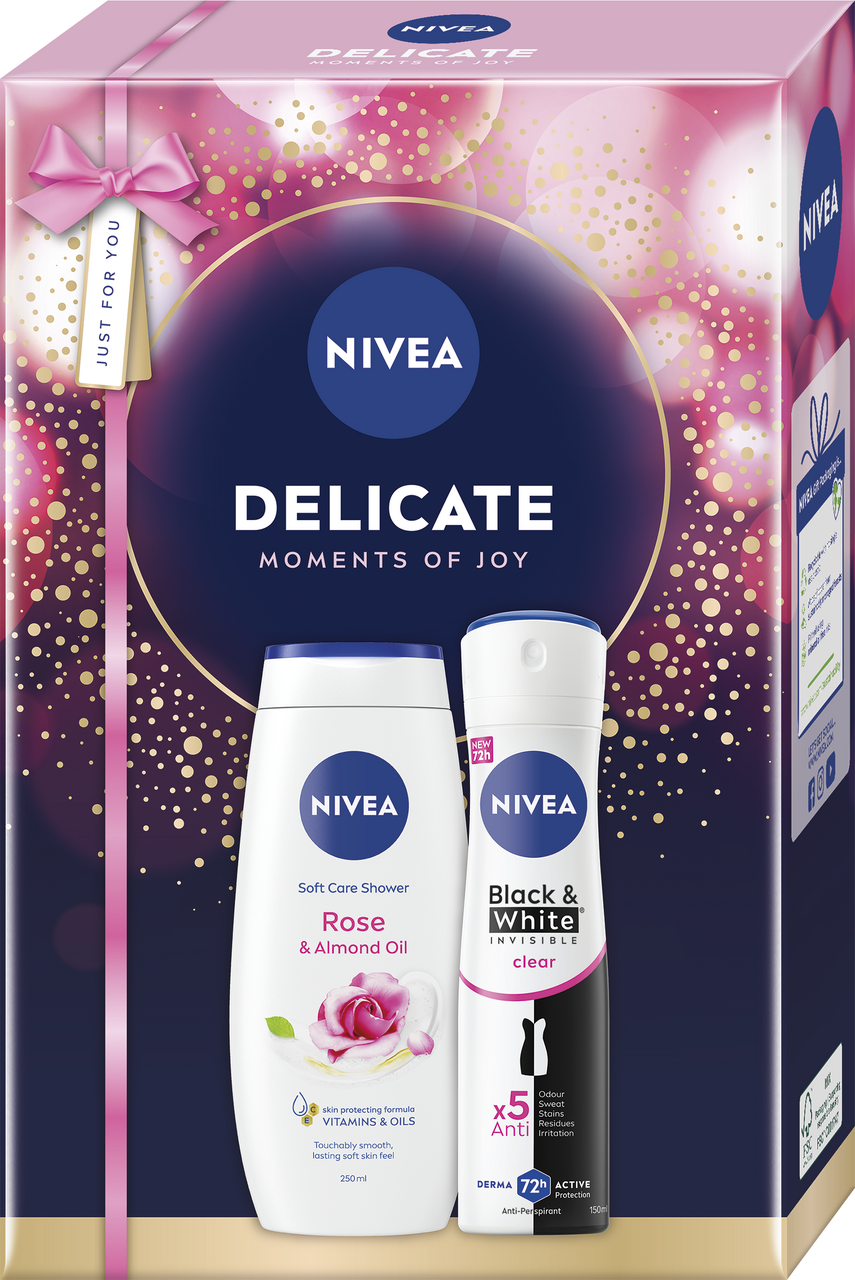 NIVEA Box Deo Clear dárková sada (sprej AP + SG 250 ml)