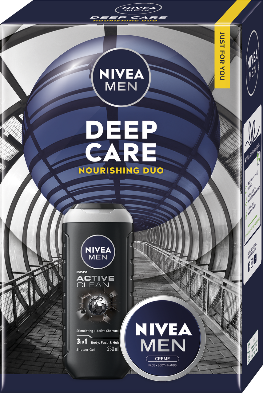 NIVEA Men Box Creme Duo dárková sada (krém 75 ml + SG 250 ml)