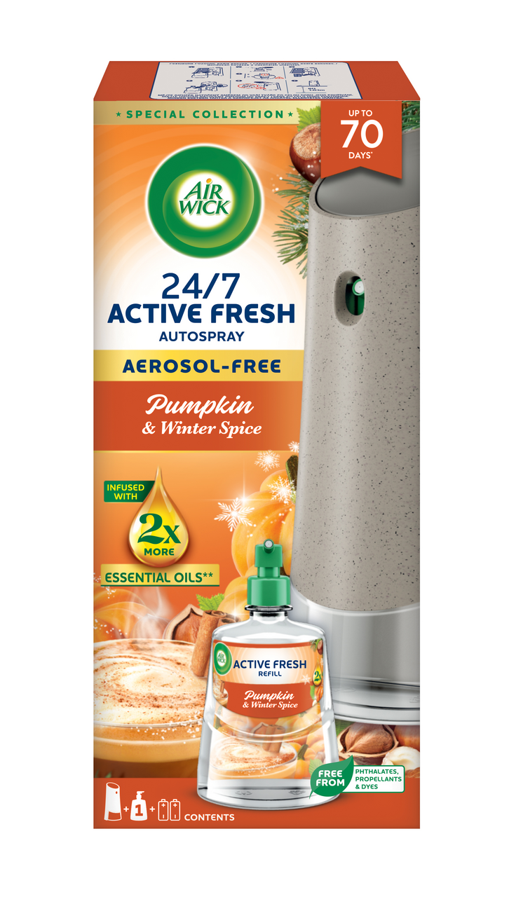 Air Wick Active Fresh Komplet dýně a podzimní koření 228 ml