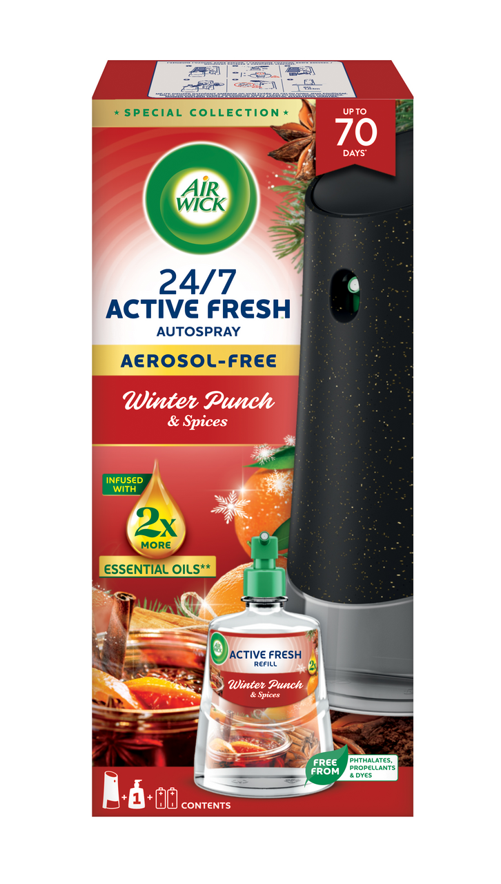 Air Wick Active Fresh Komplet zimní punč 228 ml