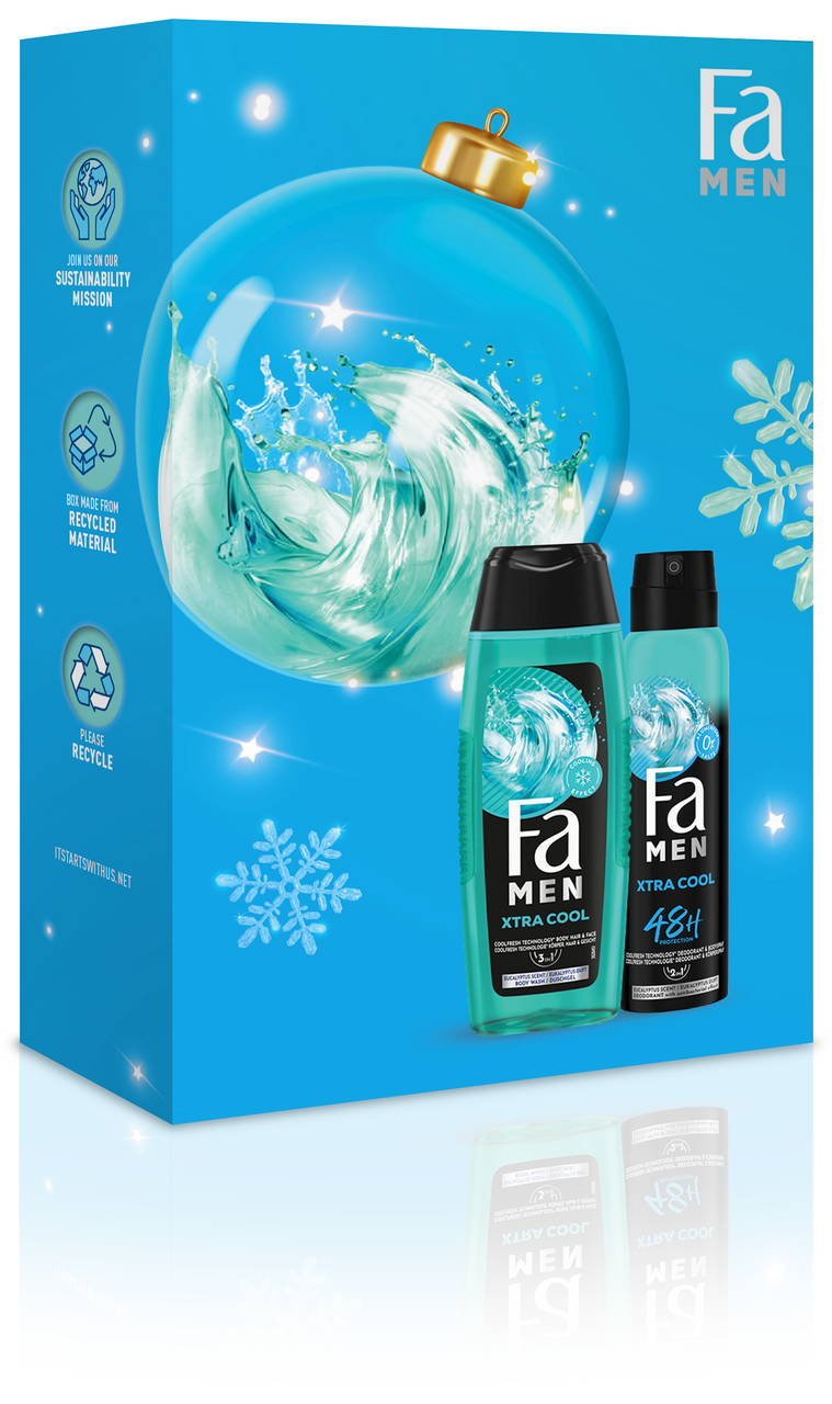 Fa Men Xtra Cool dárková sada (SG 250 ml + deosprej 150 ml)