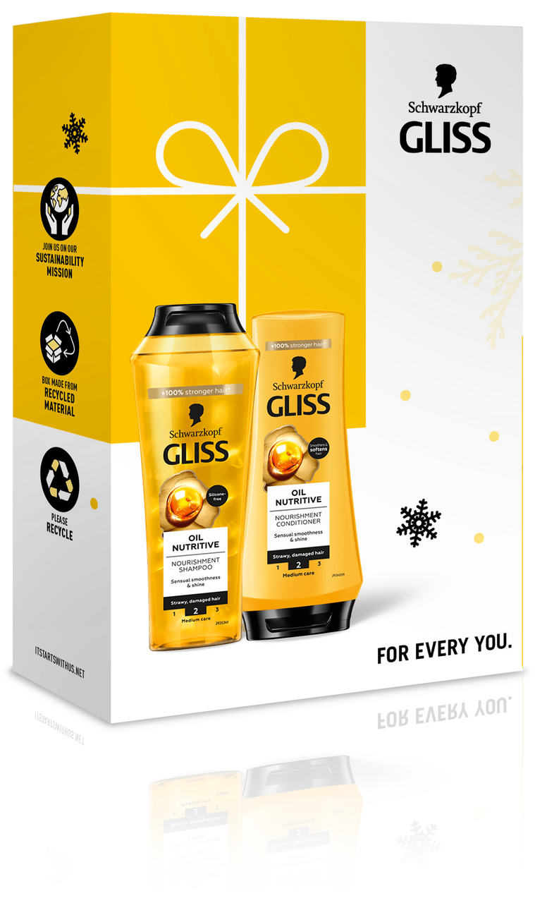 GLISS Oil Nutritive dárková sada (šampon 250 ml + balzám 200 ml)