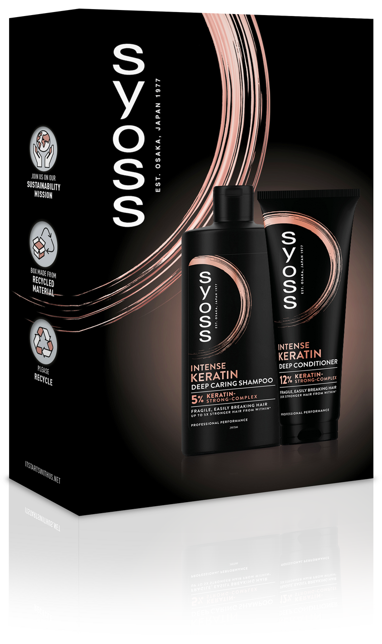 syoss Keratin dárková sada (šampon 440 ml + Deep Control keratin 150 ml)