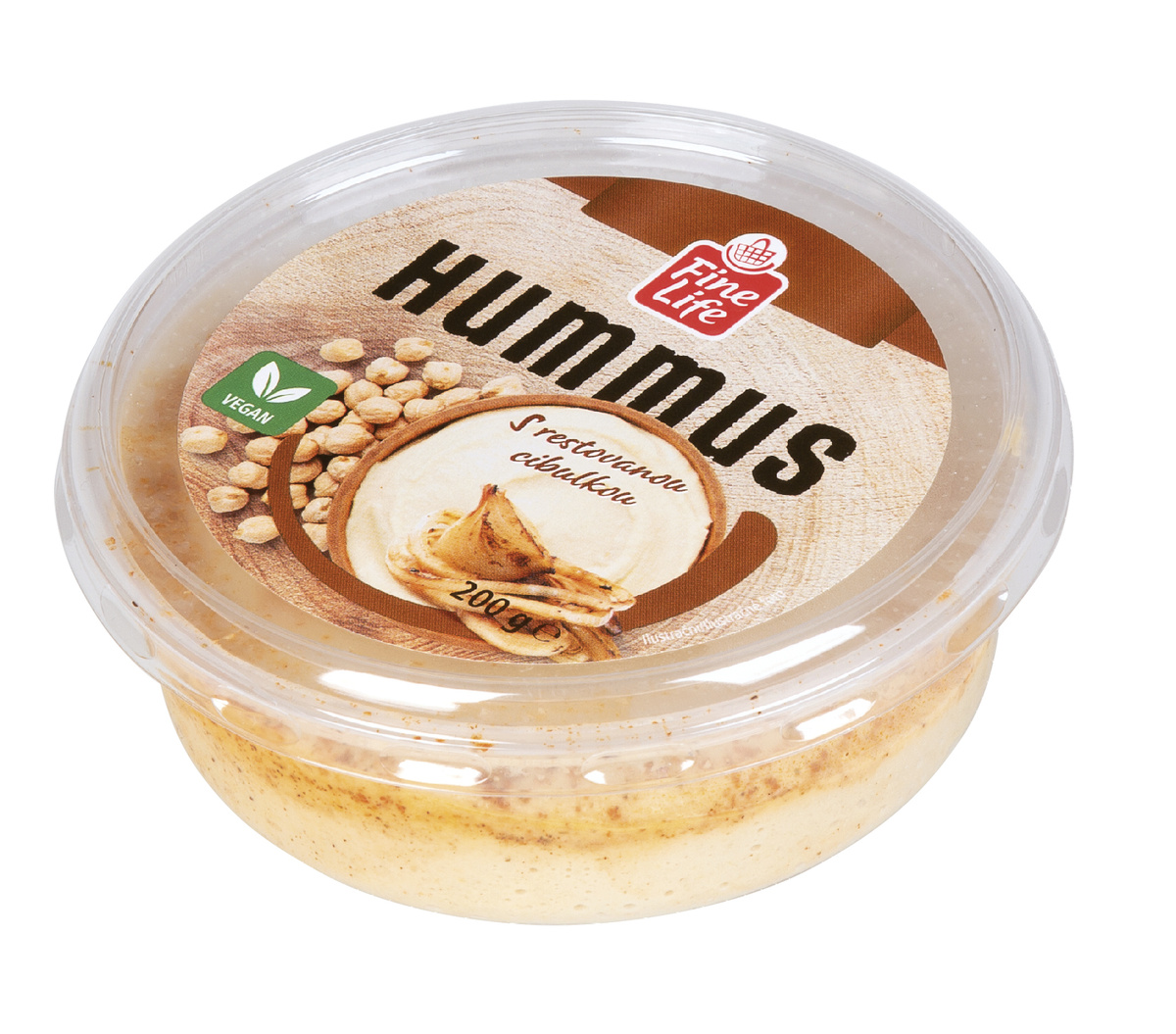 Fine Life Hummus s restovanou cibulkou chlaz. 200 g