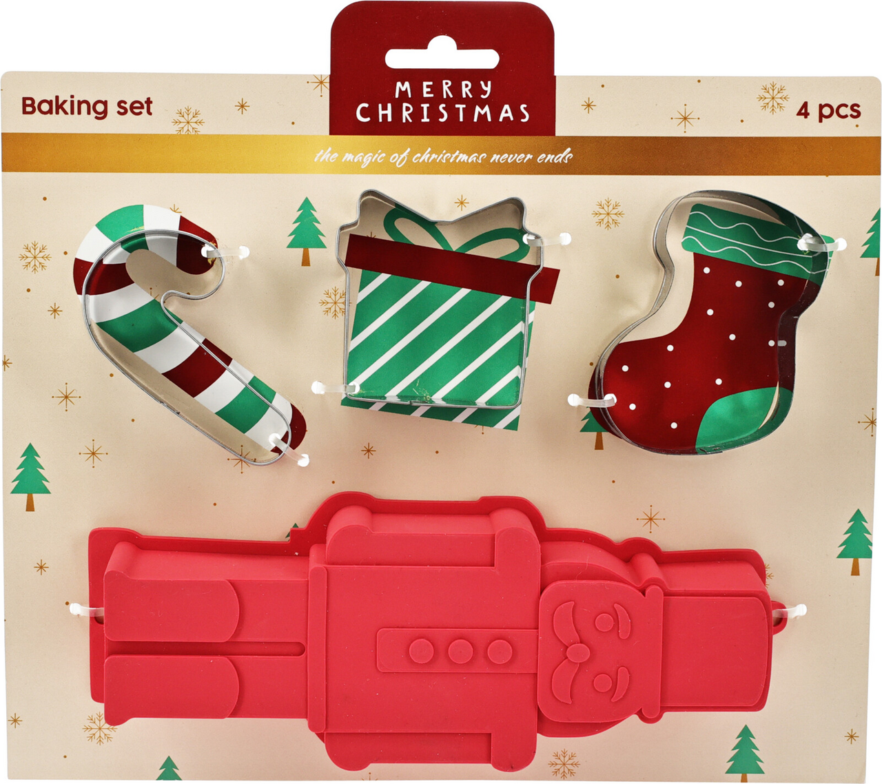 Sada 4dílná fotma + vykrajovátka 1 ks