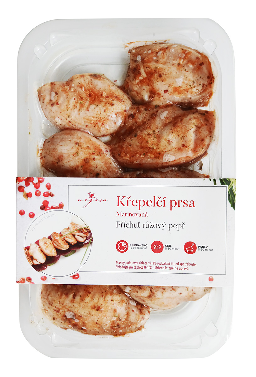 Křepelčí prsa růžový pepř chlaz. 200 g