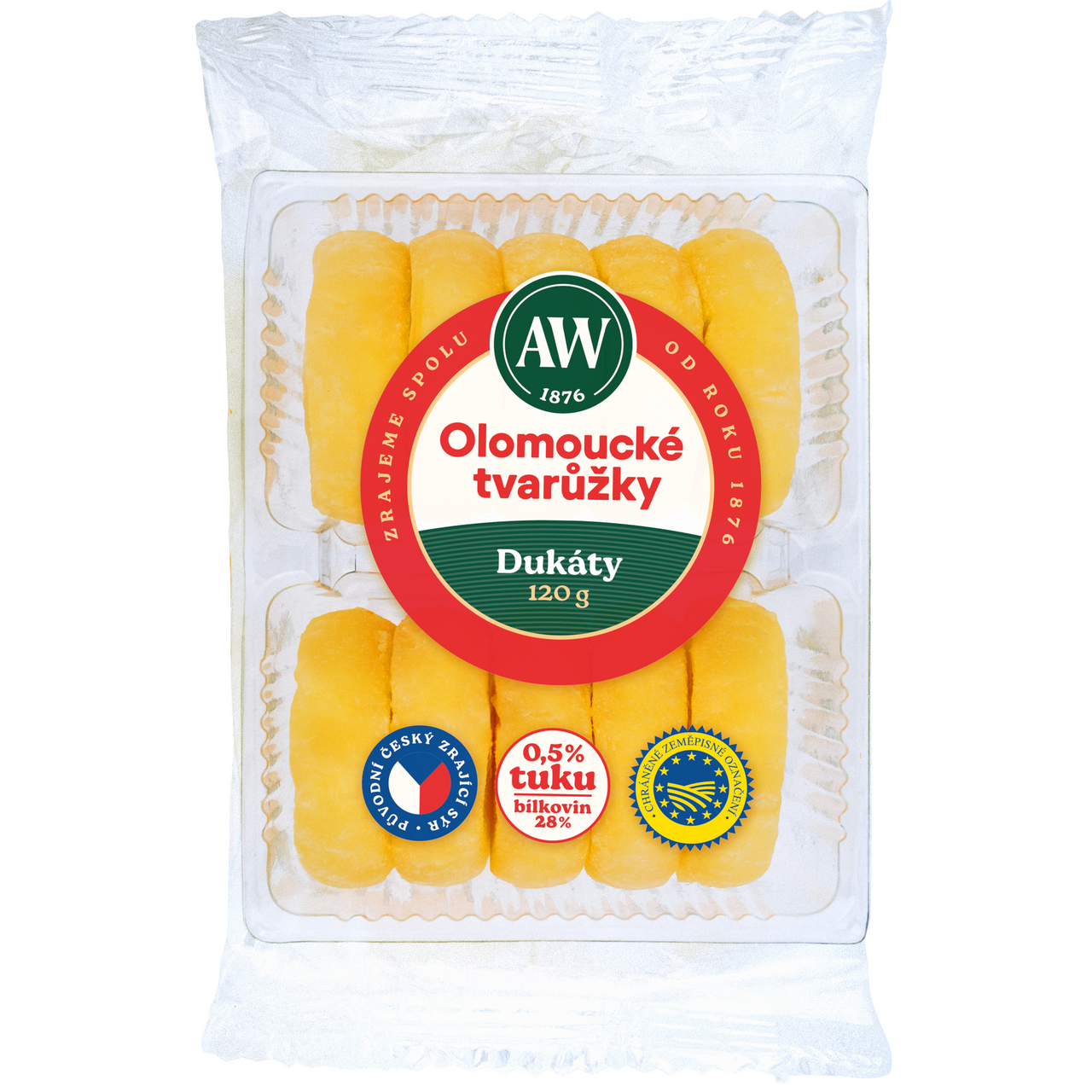 Olomoucké tvarůžky dukáty chlaz. 8 x 120 g
