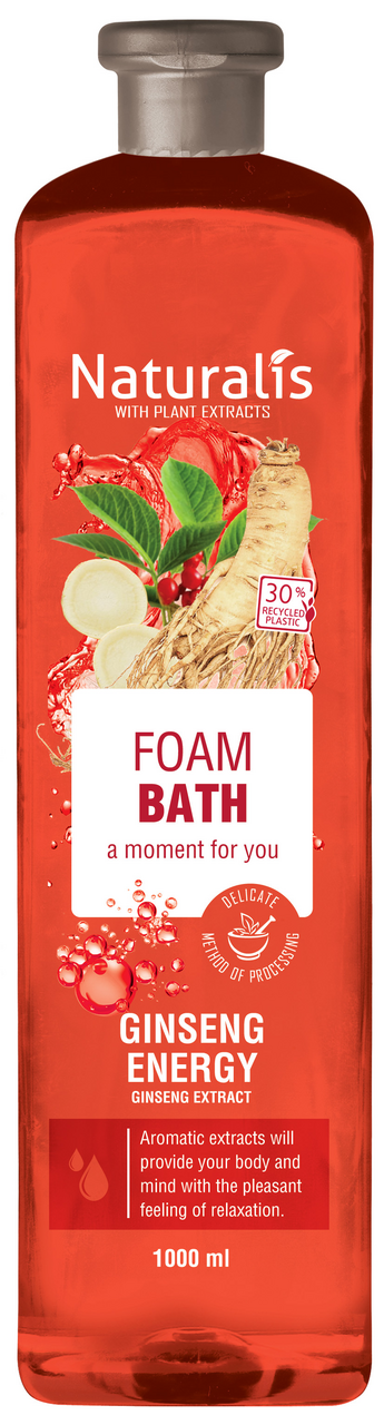 Naturalis Pěnivá koupel Ginseng Energy 1000 ml