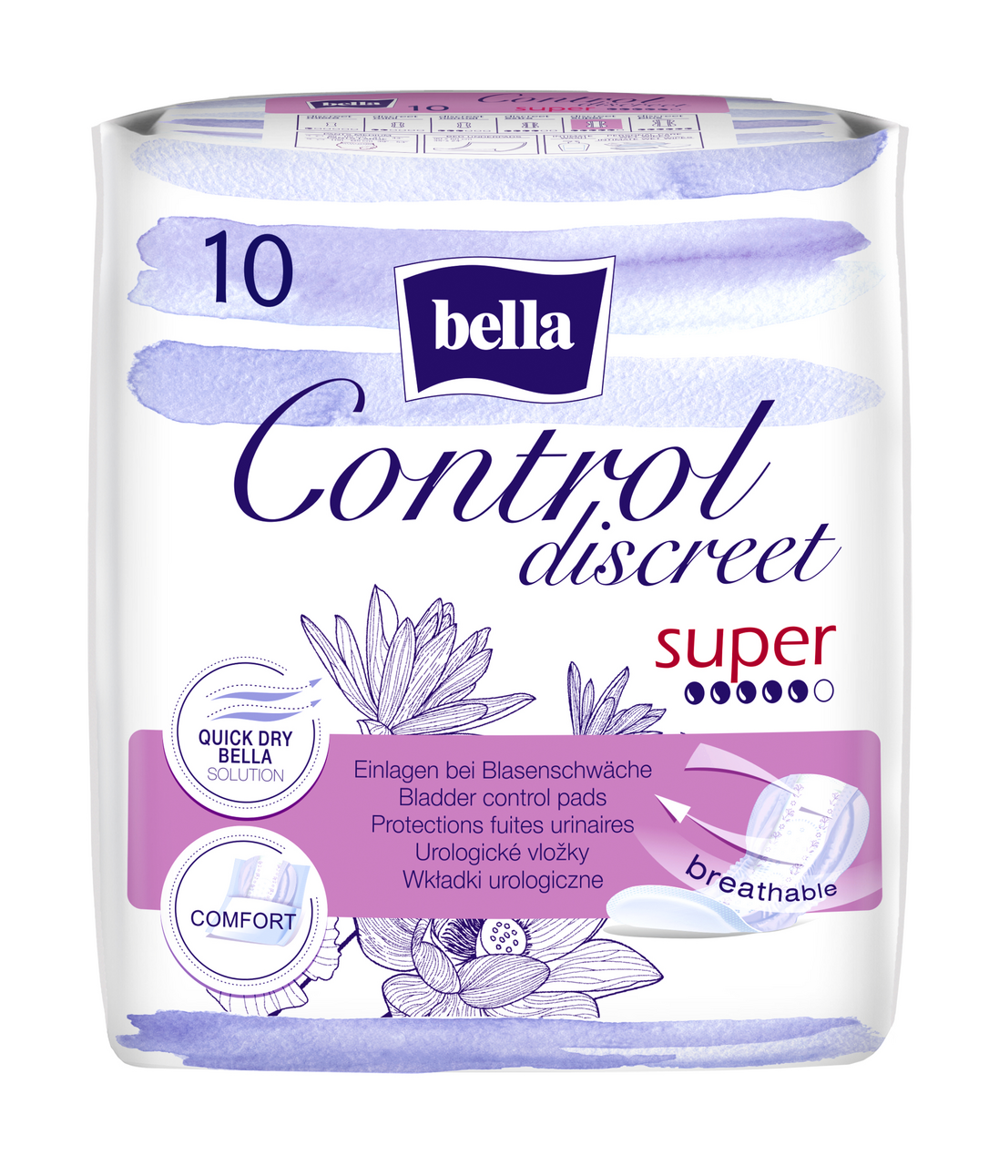 Bella Control Discreet Super dámské vložky 10 ks