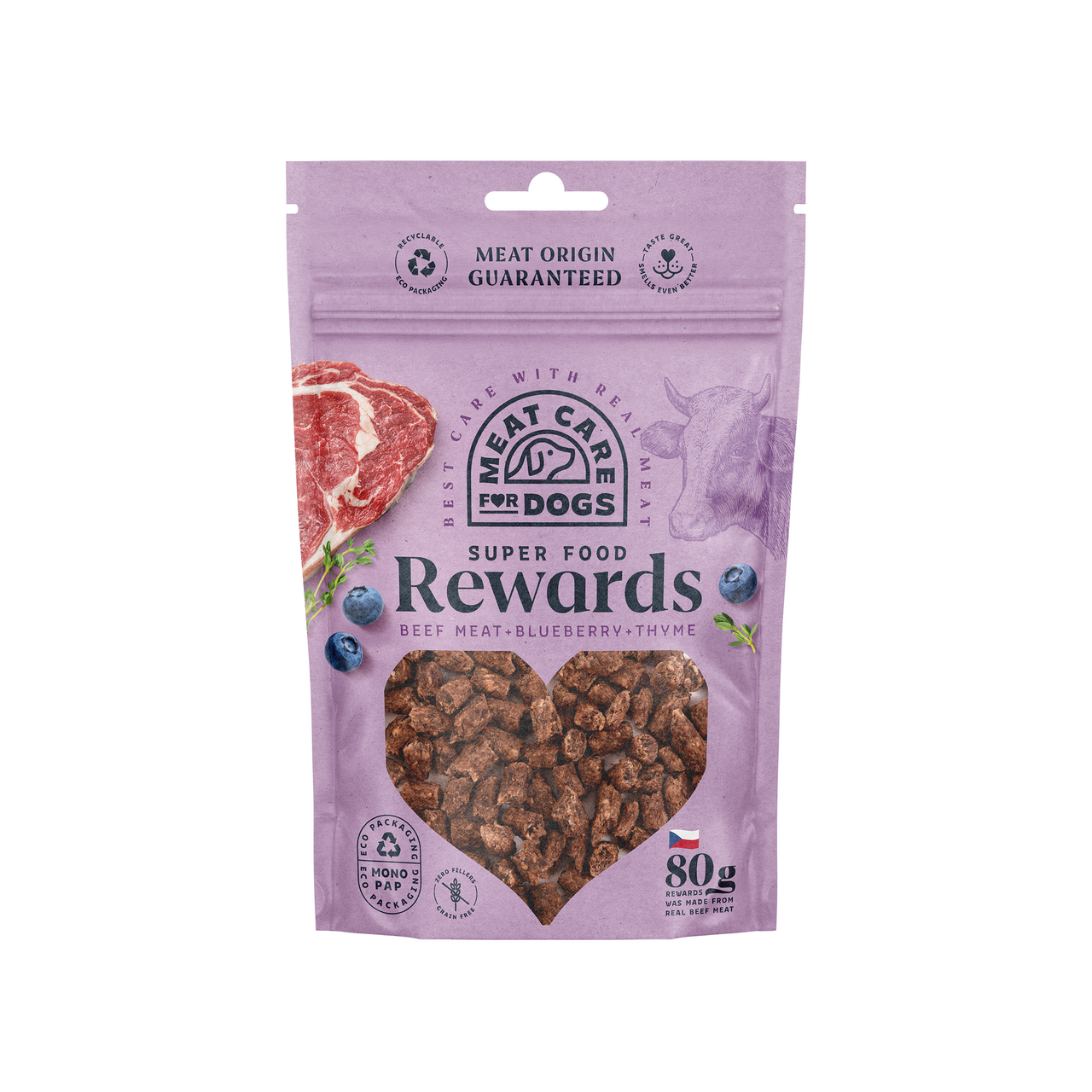 Rewards Dog hovězí borůvky tymián 80 g