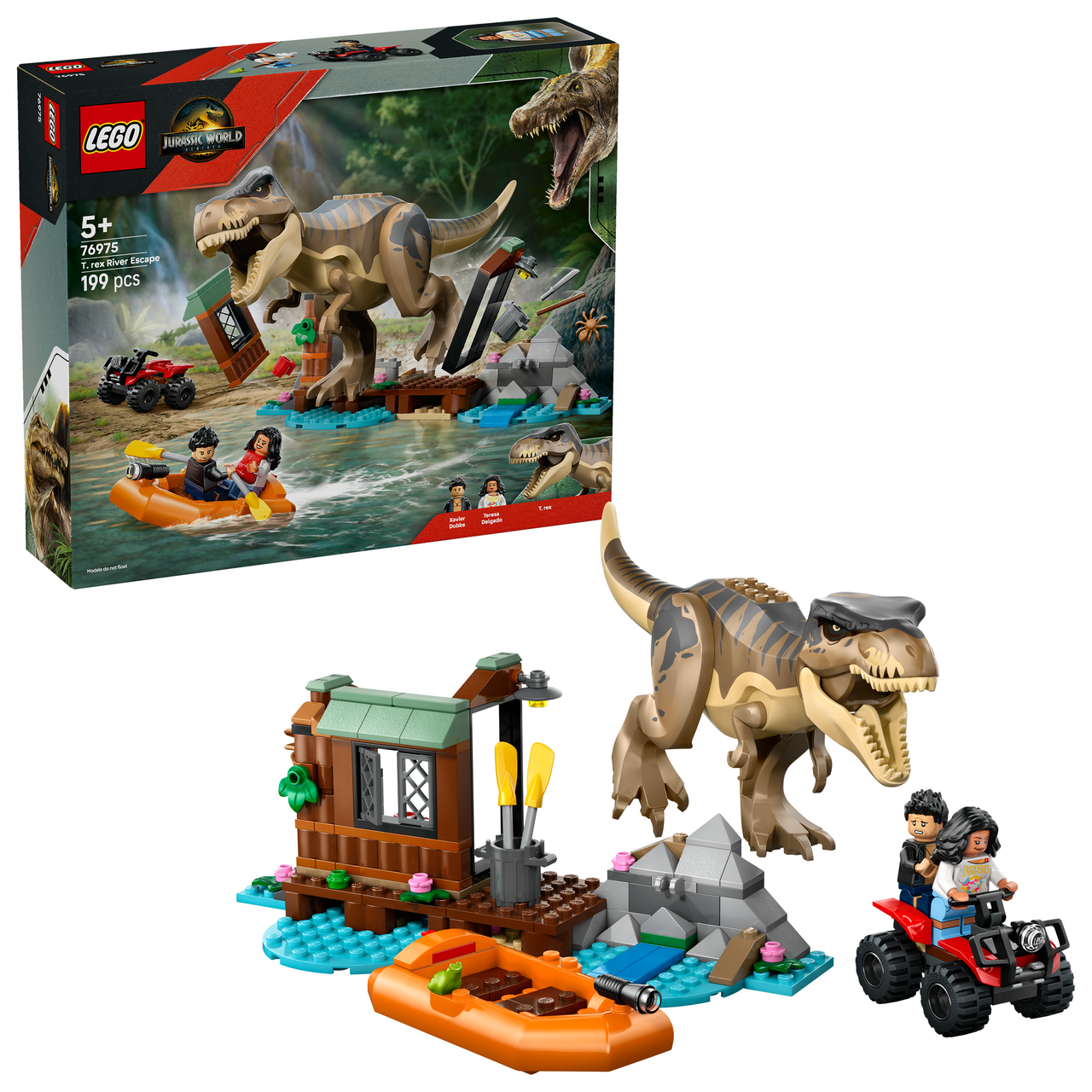 LEGO T-Rex a útěk po řece 1 ks