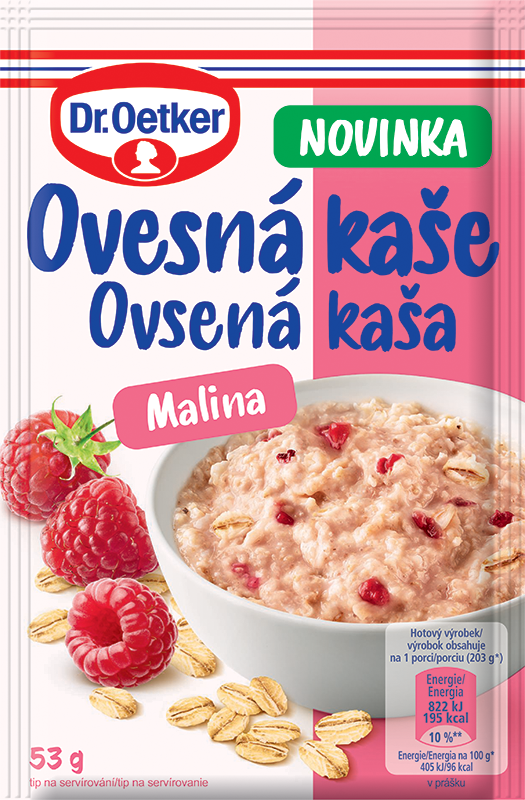 Dr. Oetker Ovesná kaše malina 55 g