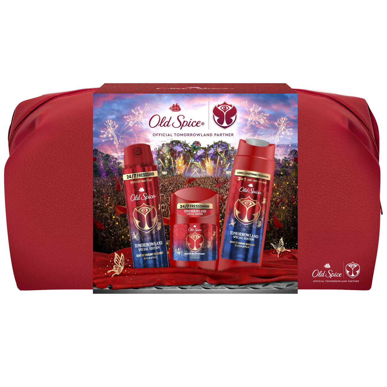 Old Spice Rockstar dárková sada (SG 250 ml + deo 150 ml + deo tuhý 50 ml + taška)