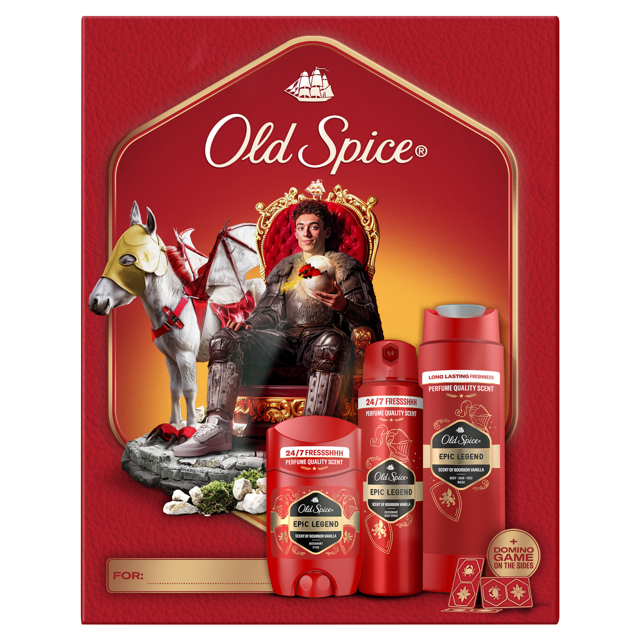 Old Spice Epic dárková sada (SG 250 ml + deo tuhý 50 ml + deo 150 ml)