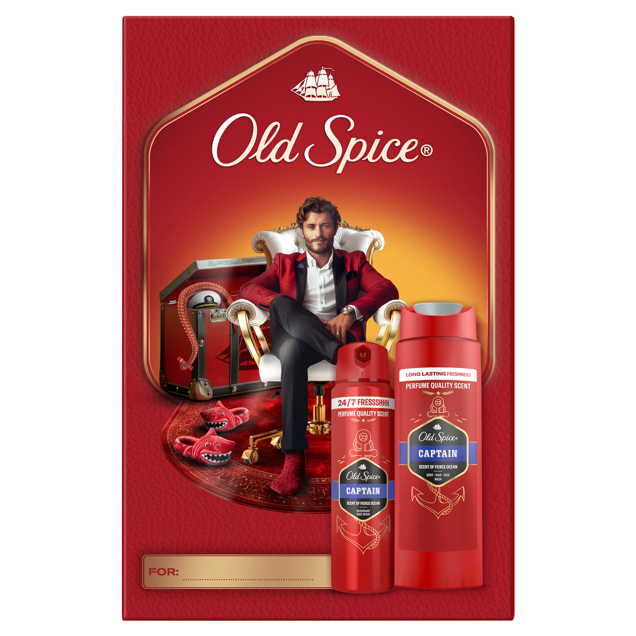 Old Spice Gentlmen Captain dárková sada (SG 250 ml + deo 150 ml)