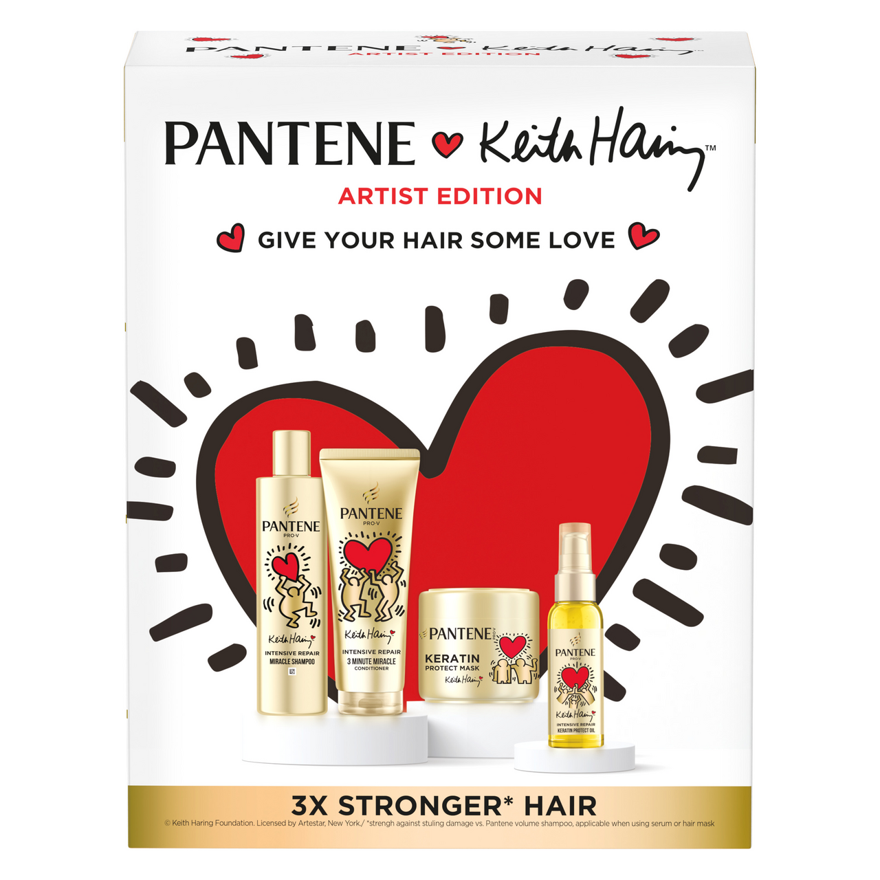 Pantene Artist edition dárková sada (šampon 250 ml + balzám 220 ml + maska na vlasy 300 ml + olej 100 ml)