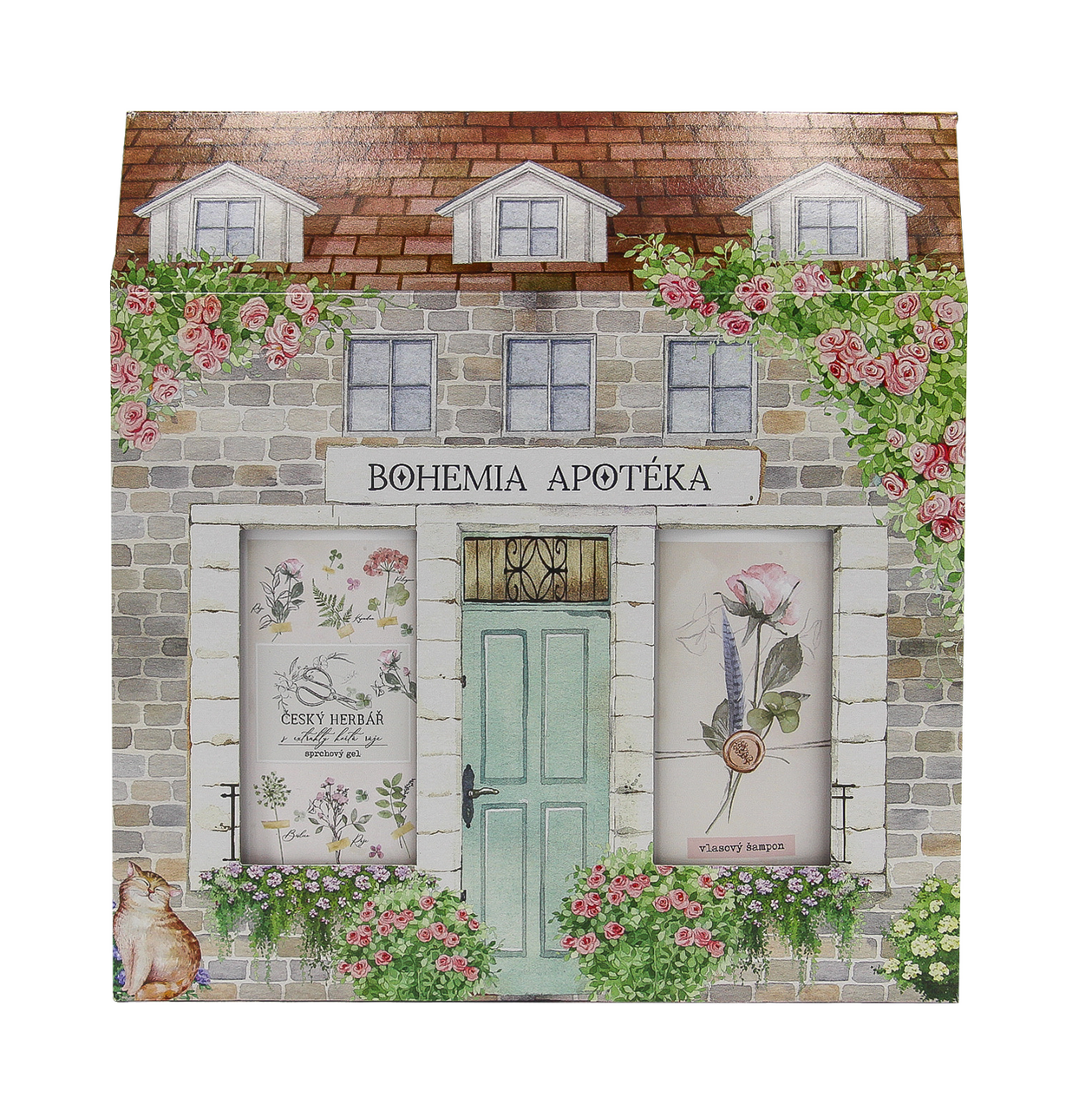 Apoteka růže dárková sada (SG 200 ml + šampon 200 ml)