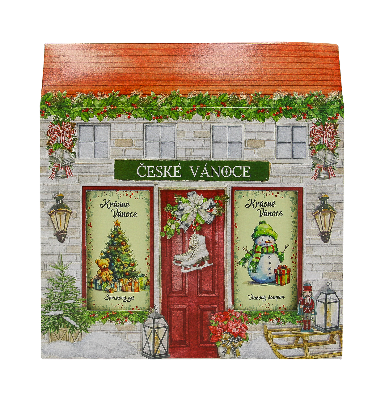 České Vánoce dárková sada (SG 200 ml + šampon 200 ml)