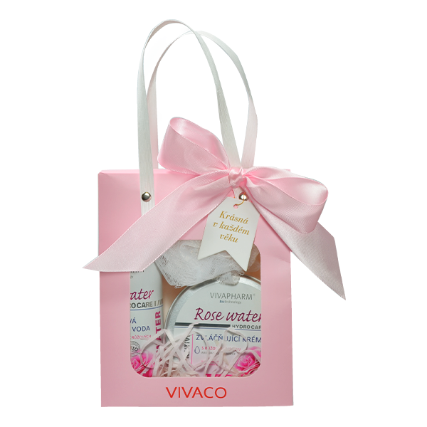 Rose Water dárková sada (čistící voda 200 ml + zvláč. krém 200 ml + dárek)
