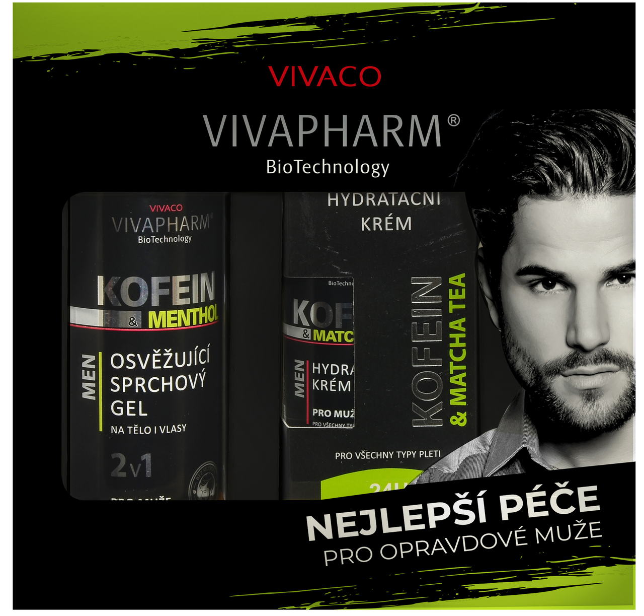 Kofein dárková sada (SG 200 ml + matcha krém 50 ml)