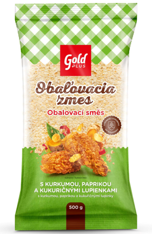 Gold Plus Obalovací směs s kurkumou, paprikou a cornflakes 500 g