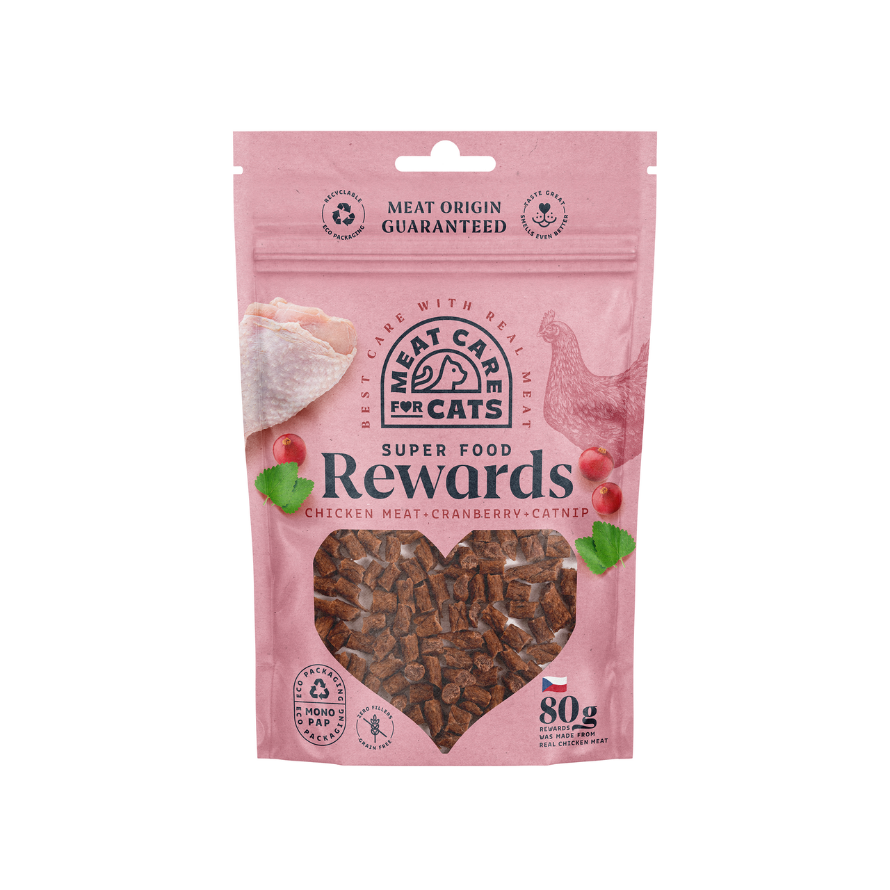 Rewards Cat kuřecí s šantou a brusinkou 80 g