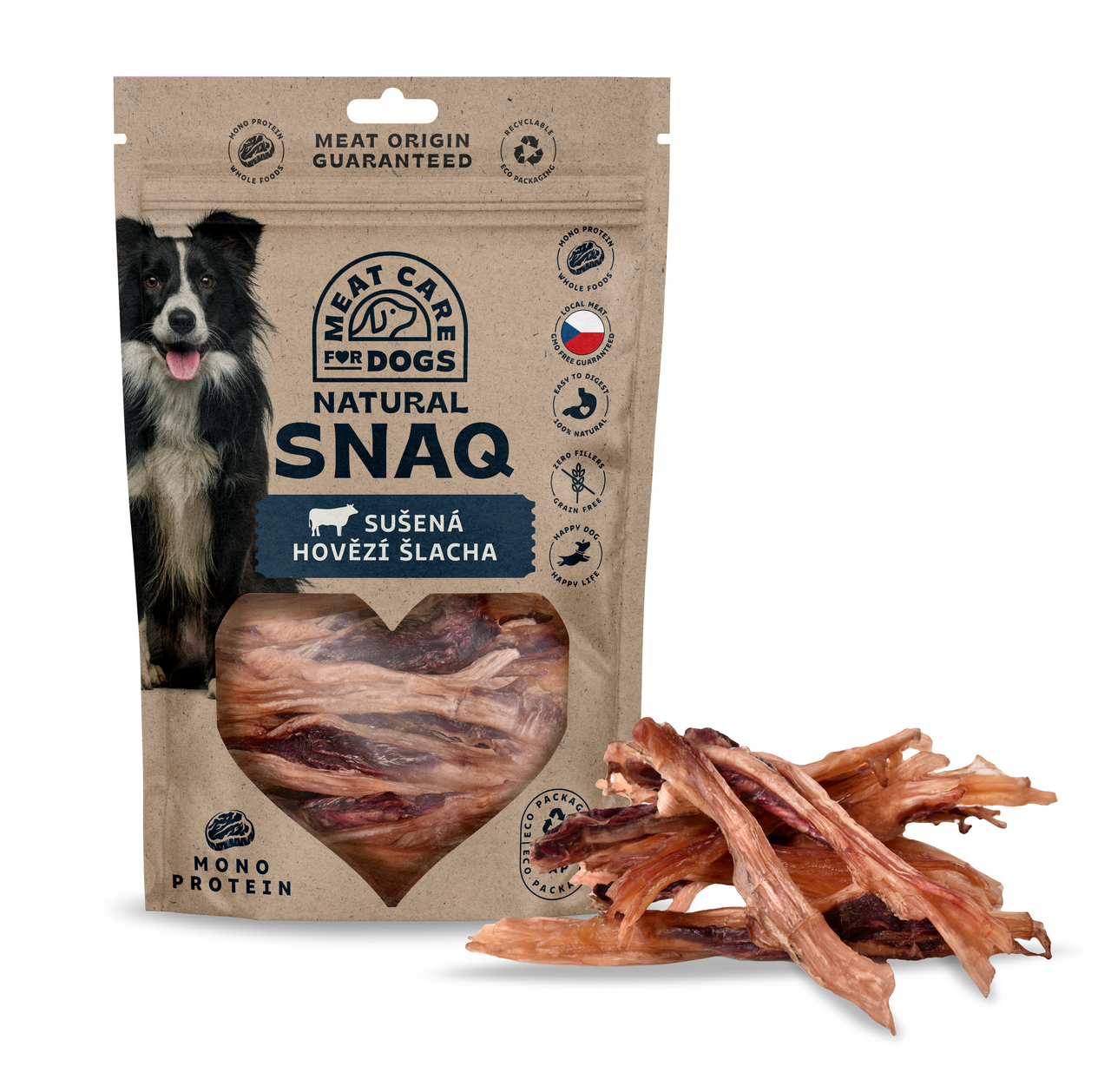 SNAQ Dog hovězí šlacha sušená 100 g