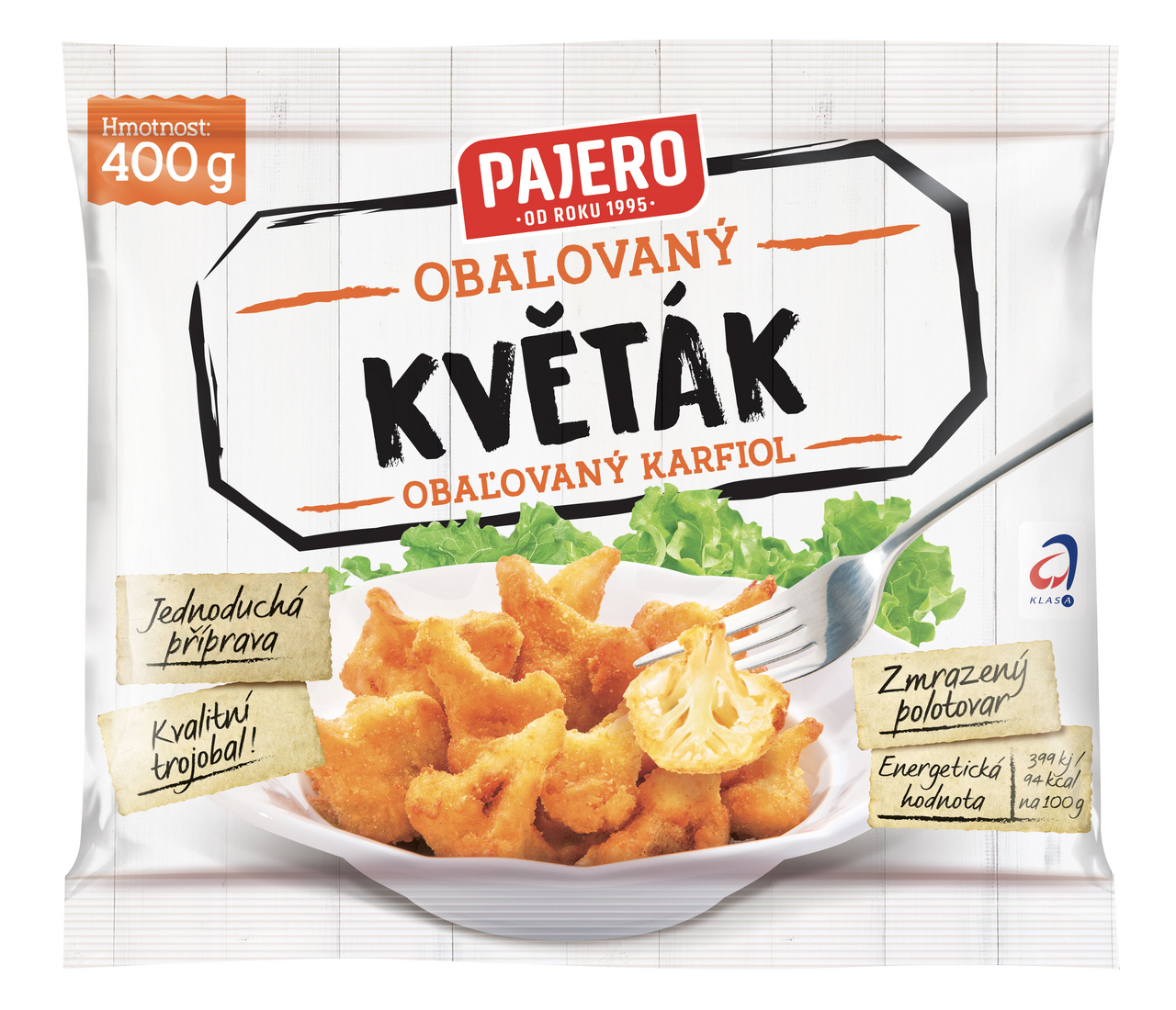 PAJERO Květák obalovaný mraž. 400 g