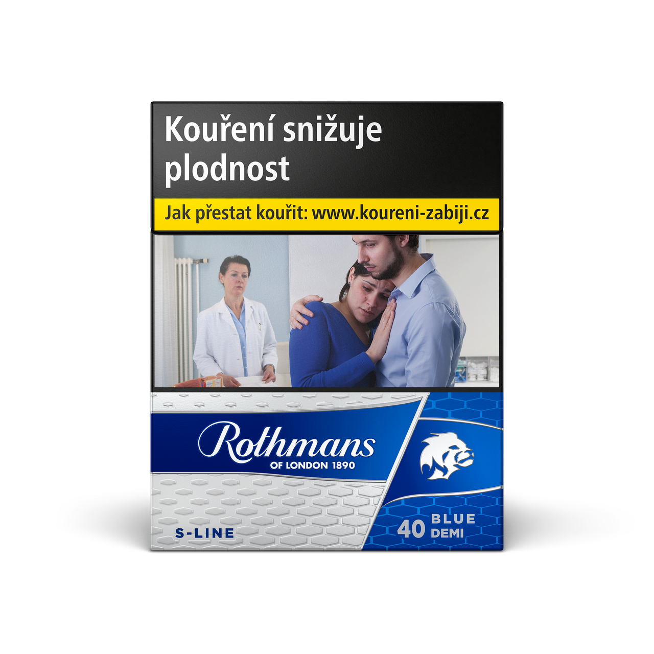 Rothmans S-Line Blue king size tvrdé bal. 8 krab. 40 ks kolek R 290 Kč VO cena