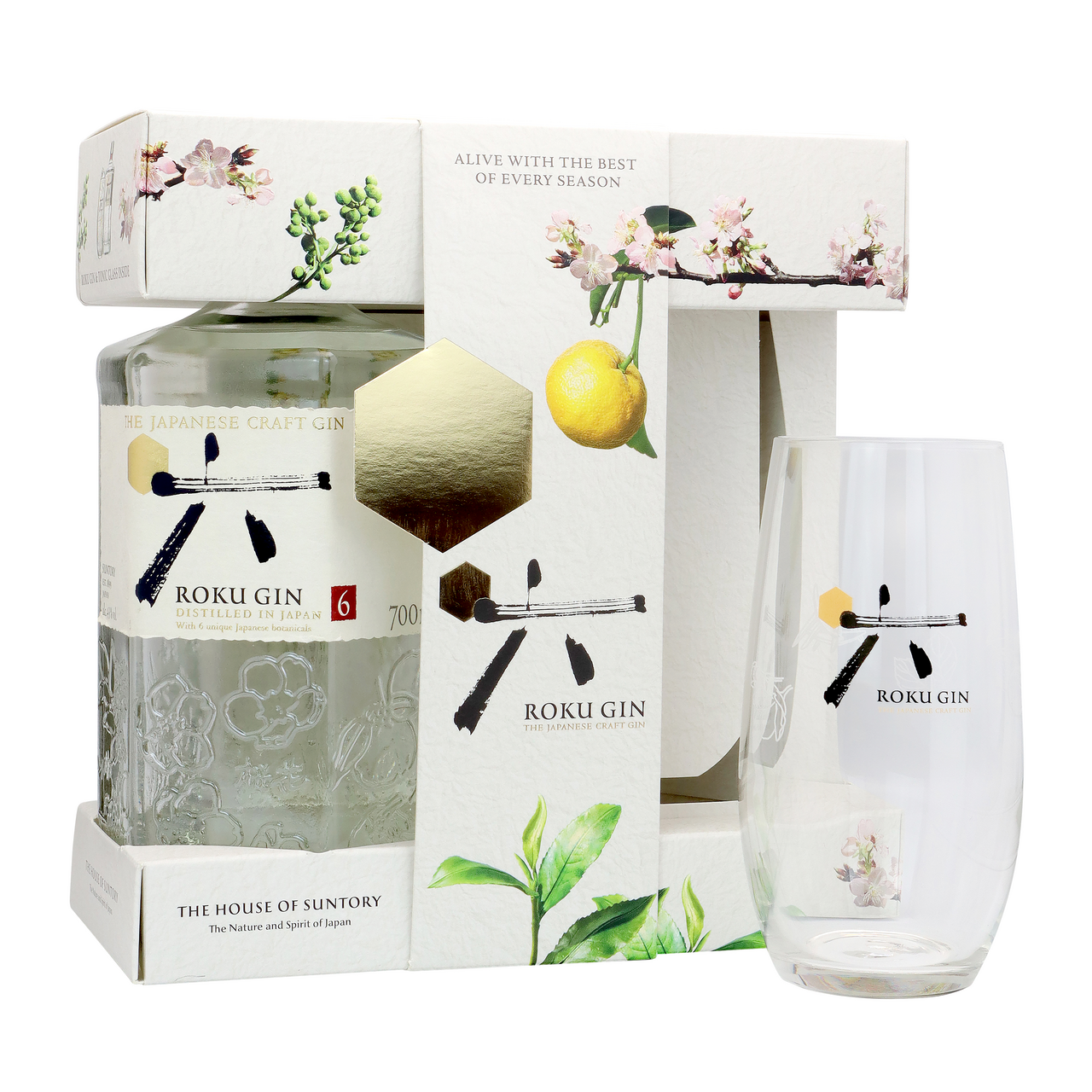 ROKU Gin 43% 700 ml + sklo 1 ks