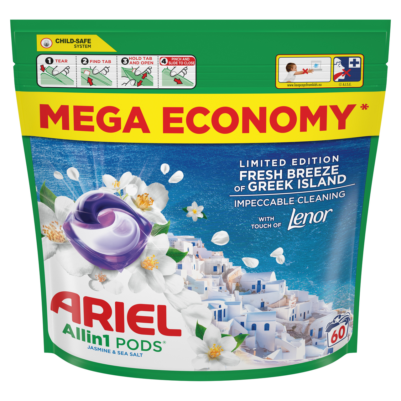 ARIEL Greek kapsle na praní 60 ks