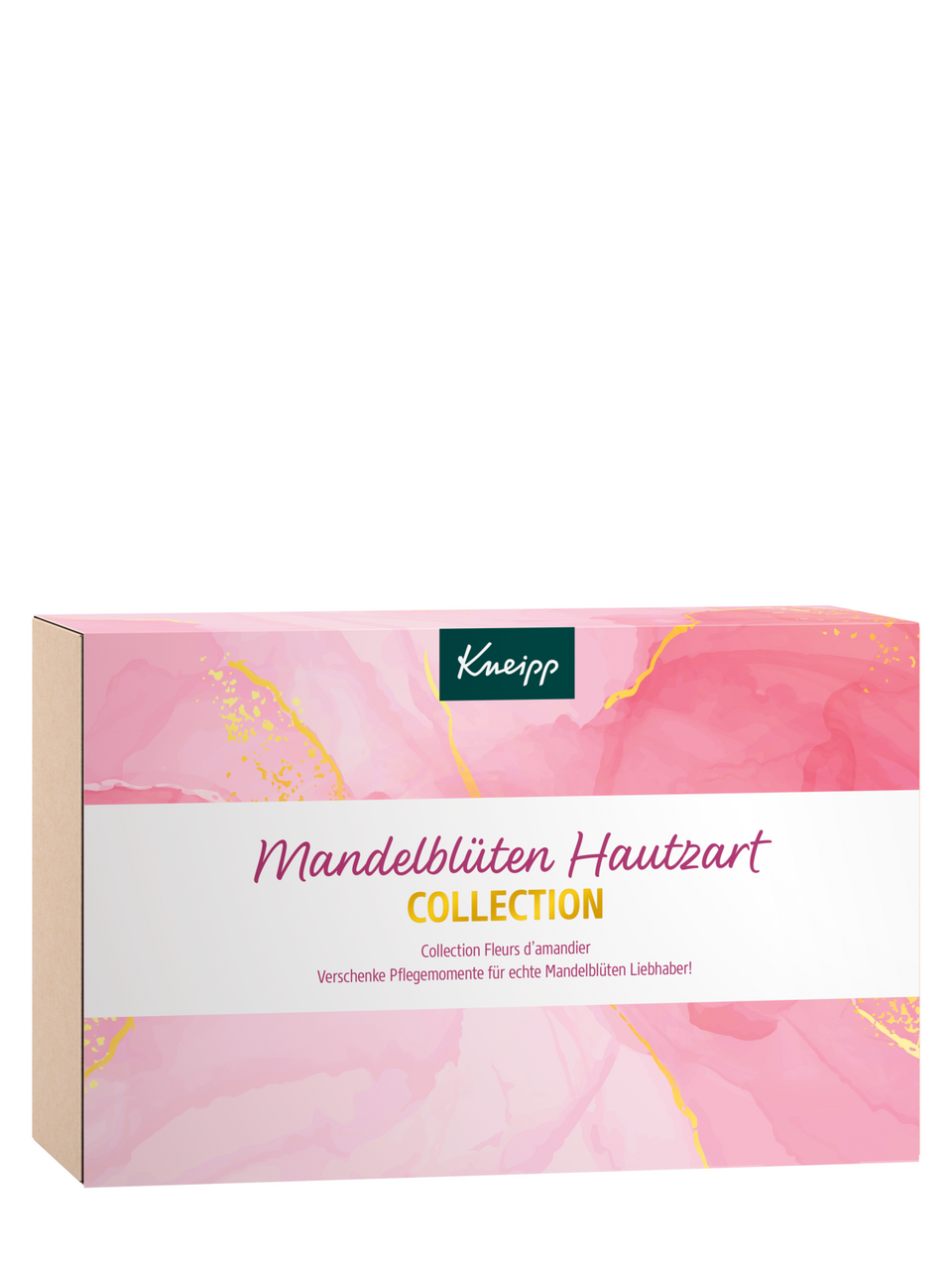 KNEIPP Premium set mandlové květy dárková sada (SG 75 ml + těl. mléko 75 ml + krém na ruce 75 ml + olej do koup. 20 ml + těl. peeling 40 ml))