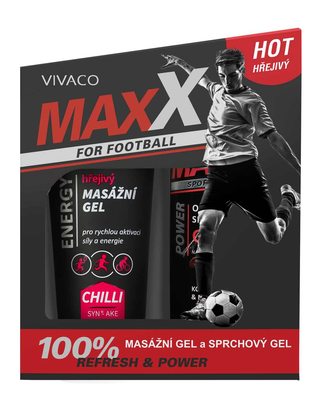 Maxx Hot dárková sada (SG 250 ml + masážní gel 200 ml)