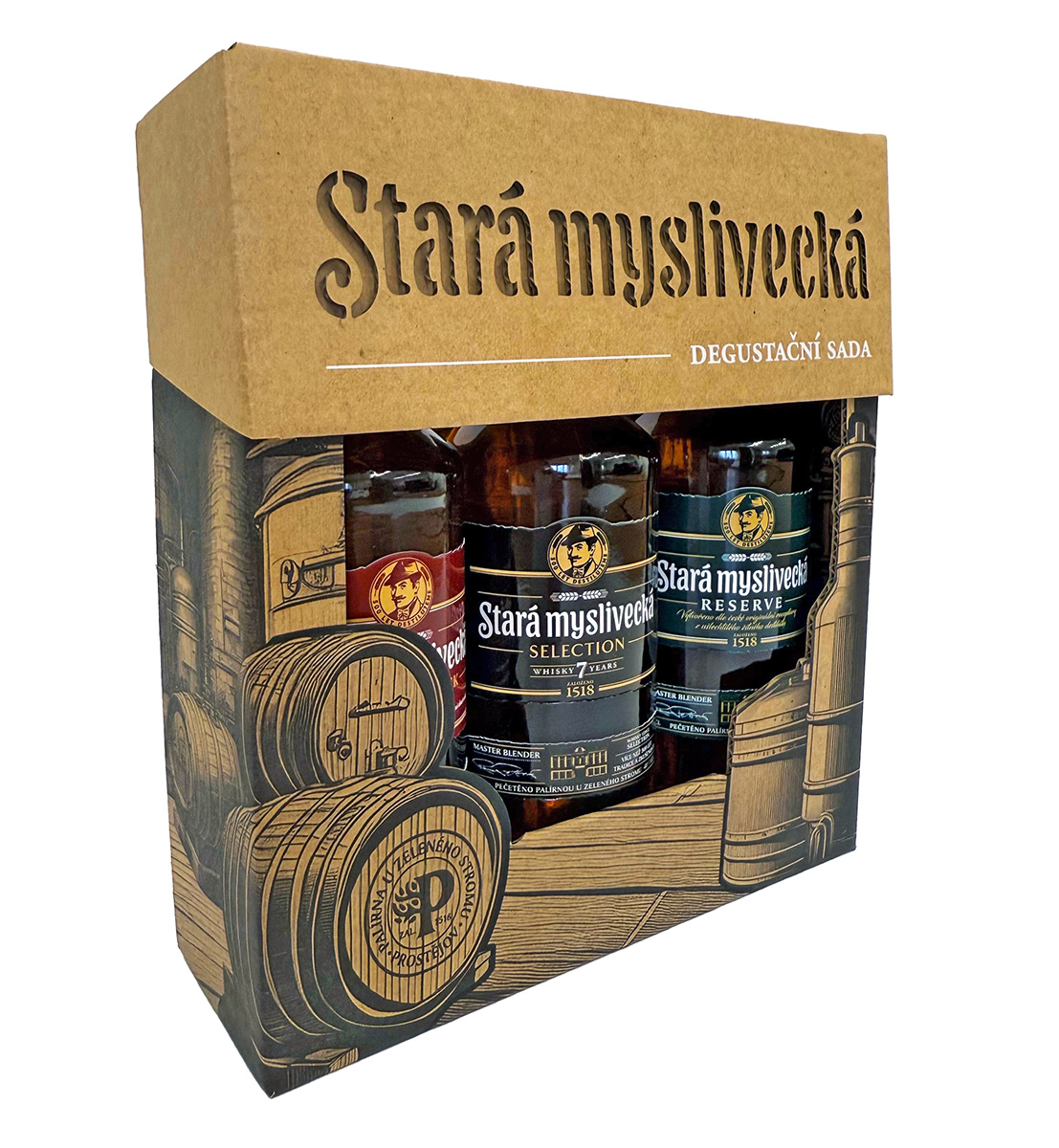 Stará Myslivecká degustační sada 40% 3 x 200 ml