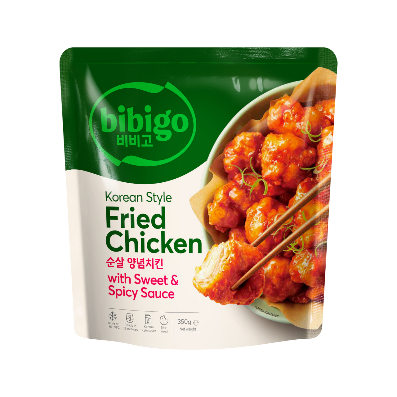 bibigo Kuře smažené Sweet Spicy mraž. 350 g