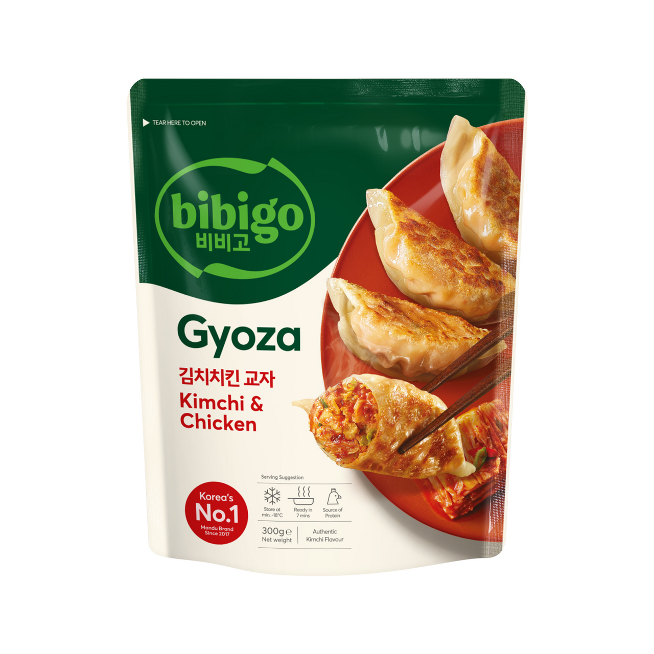 Bibigo Gyoza kimchi kuře mraž. 300 g