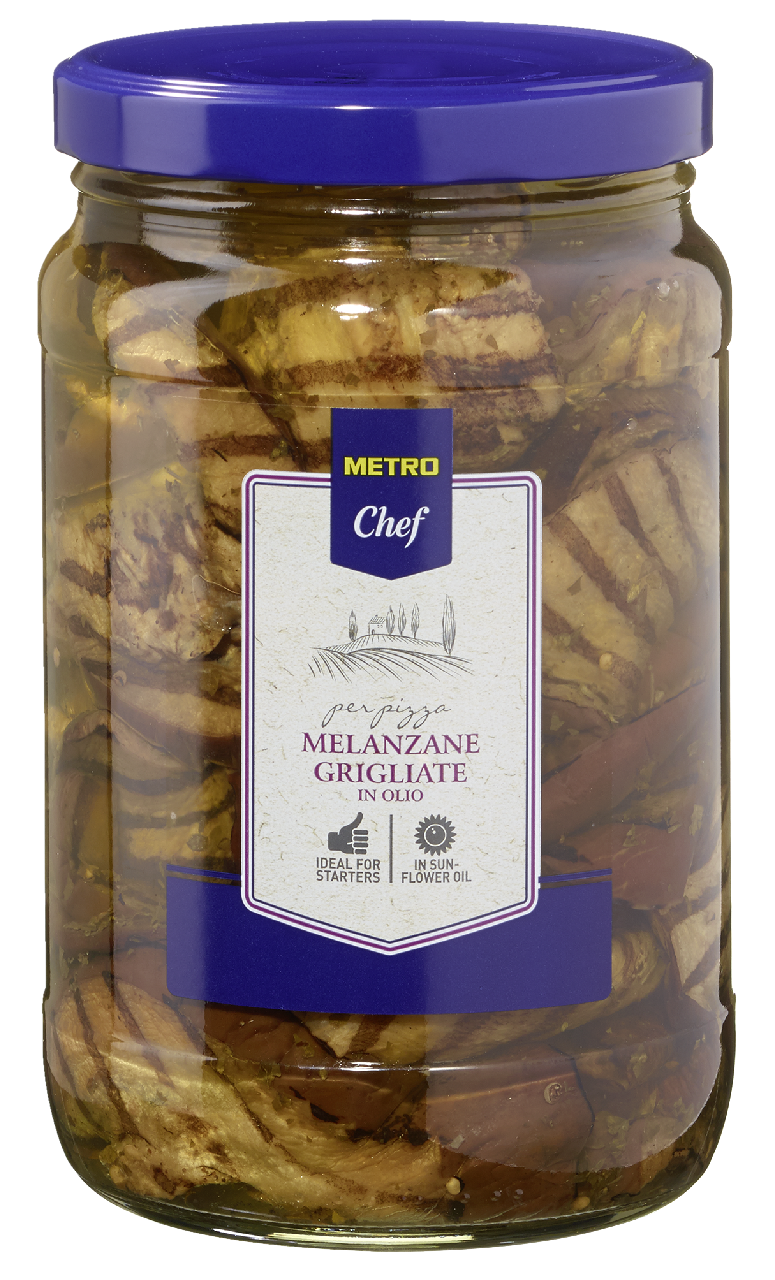 METRO Chef Lilek grilovaný v slunečnicovém oleji 1540 g