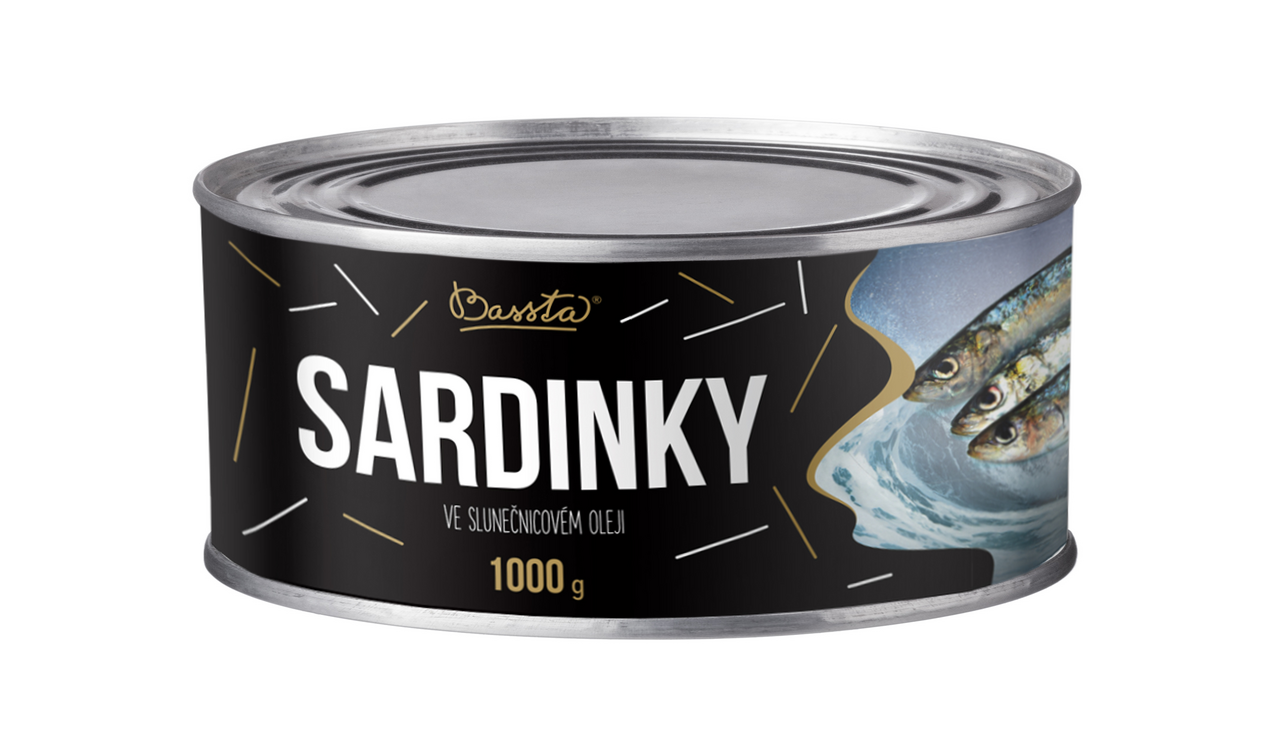 Bassta Sardinky v oleji 1000 g