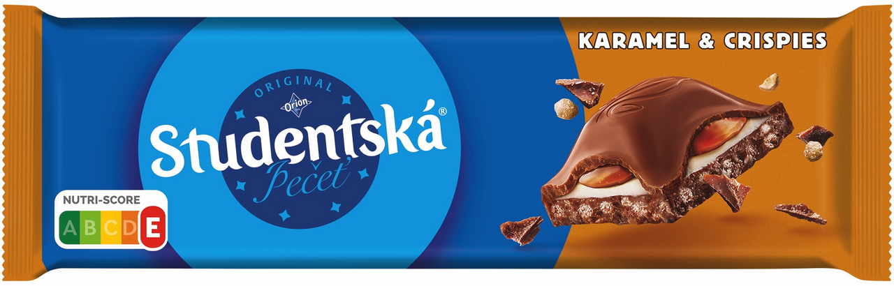 Orion Studentská pečeť  mléčná karamel crispies 235 g