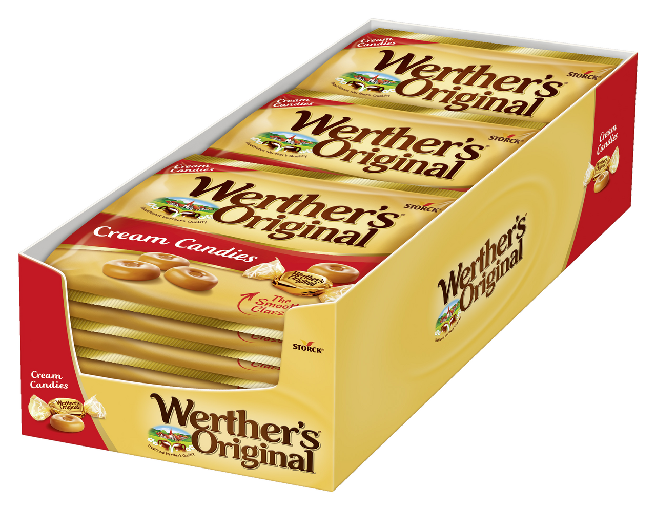 STORCK Werther's Original Bonbóny s karamelovou náplní 24 x 90 g